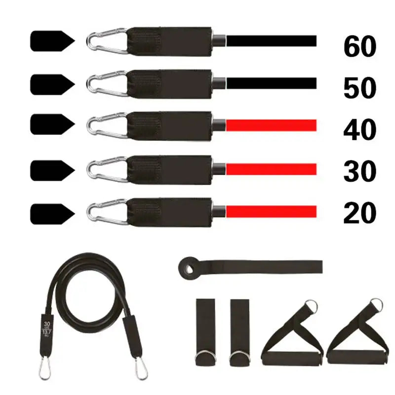 Portable Pilates Bar Kit with Resistance Bands Fitness Stick Home Gym