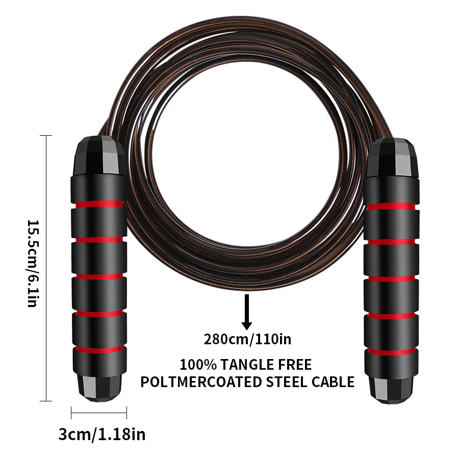 Rapid Speed Jump Rope Steel Wire Skipping Rope Exercise