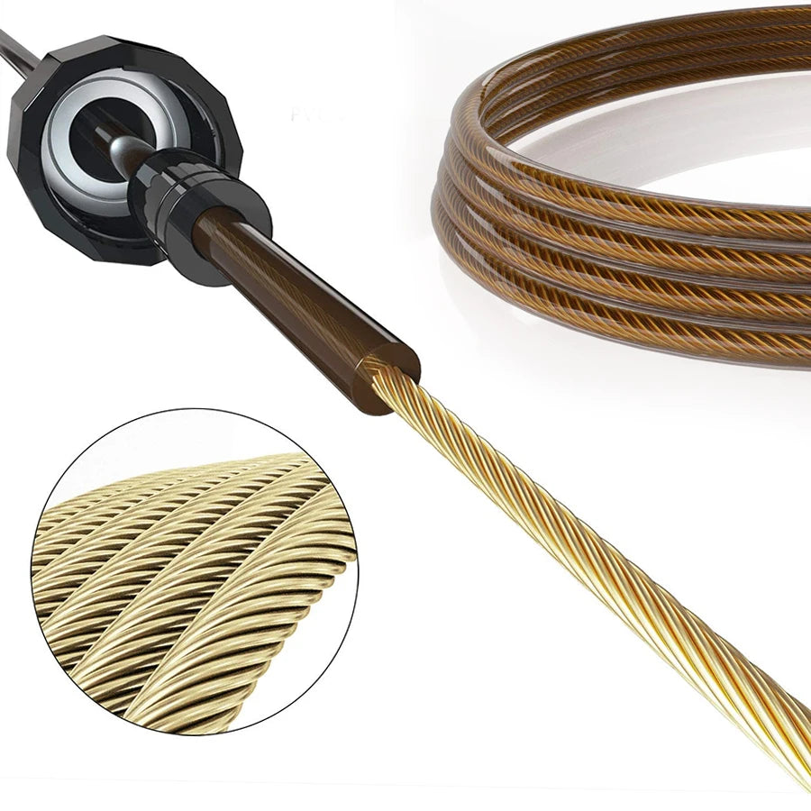 Rapid Speed Jump Rope Steel Wire Skipping Rope Exercise