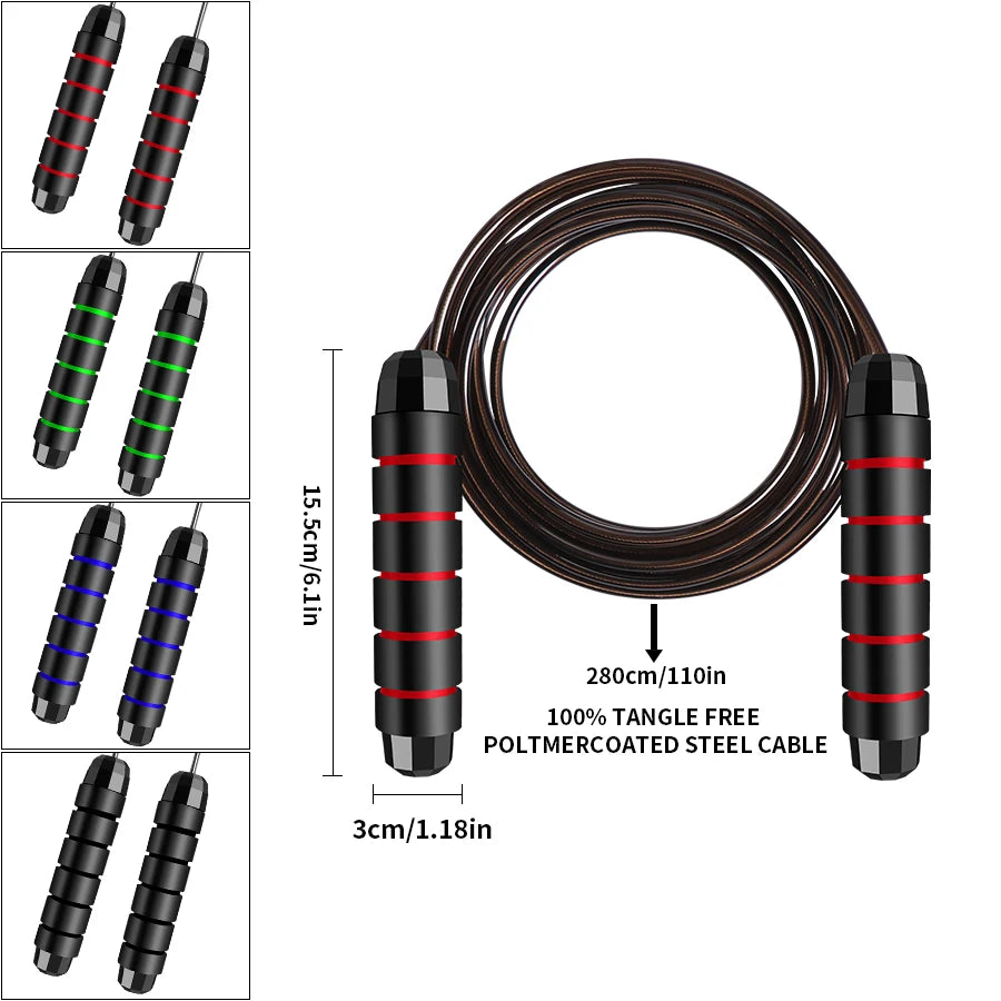 Rapid Speed Jump Rope Steel Wire Skipping Rope Exercise