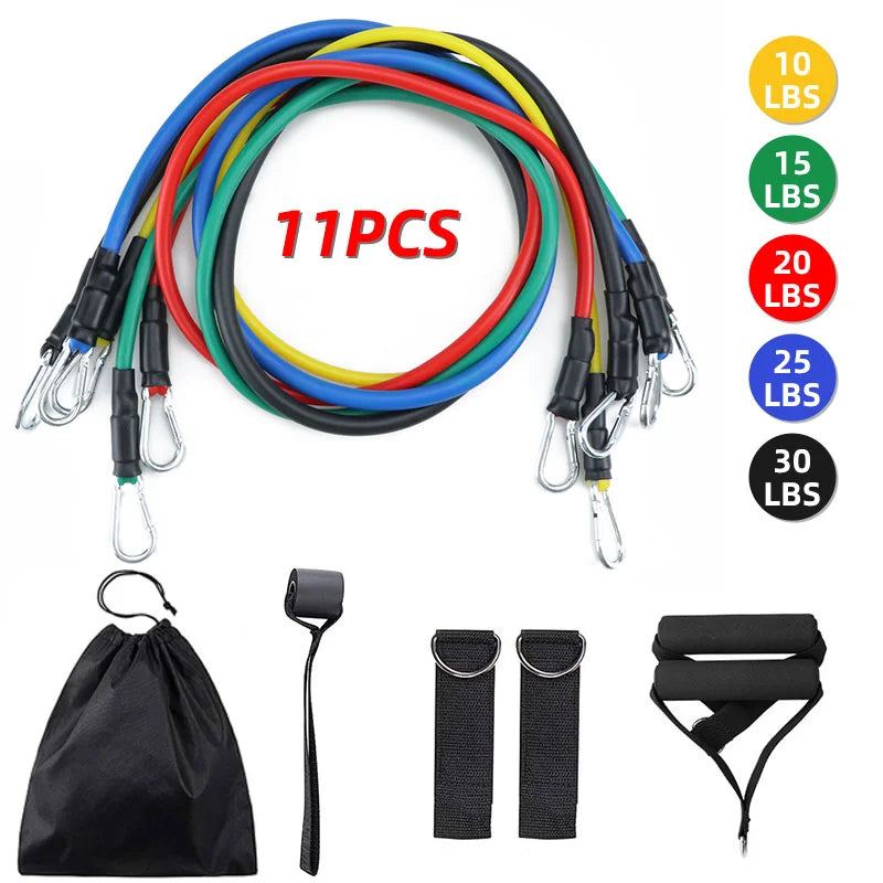 Portable Fitness Equipment, Ankle Strap, Chest Expander, Elastic Exercise Band