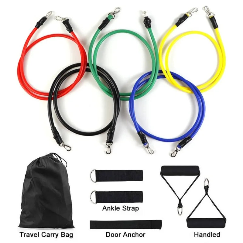 Portable Fitness Equipment, Ankle Strap, Chest Expander, Elastic Exercise Band