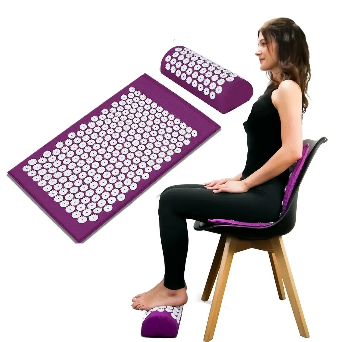 Yoga Mat Back Pain Relief Needle Pad With Pillow