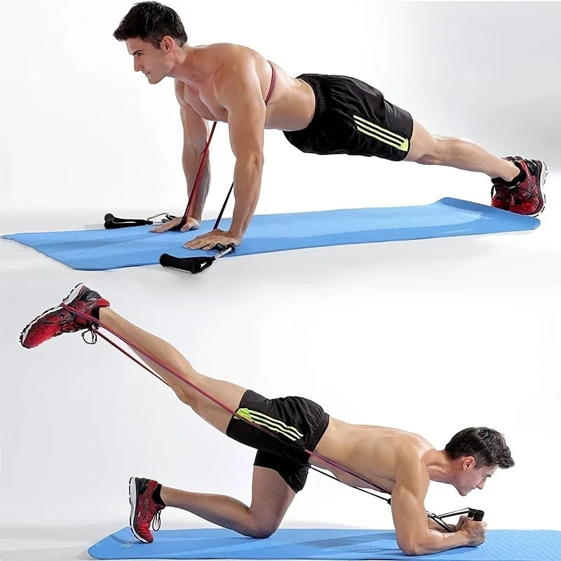 Portable Fitness Equipment, Ankle Strap, Chest Expander, Elastic Exercise Band