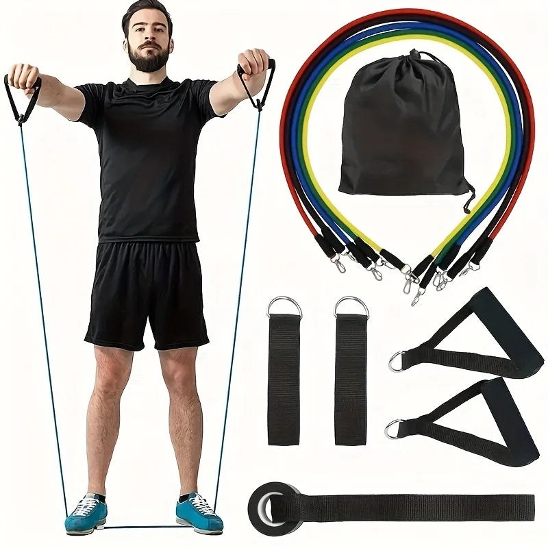 Portable Fitness Equipment, Ankle Strap, Chest Expander, Elastic Exercise Band