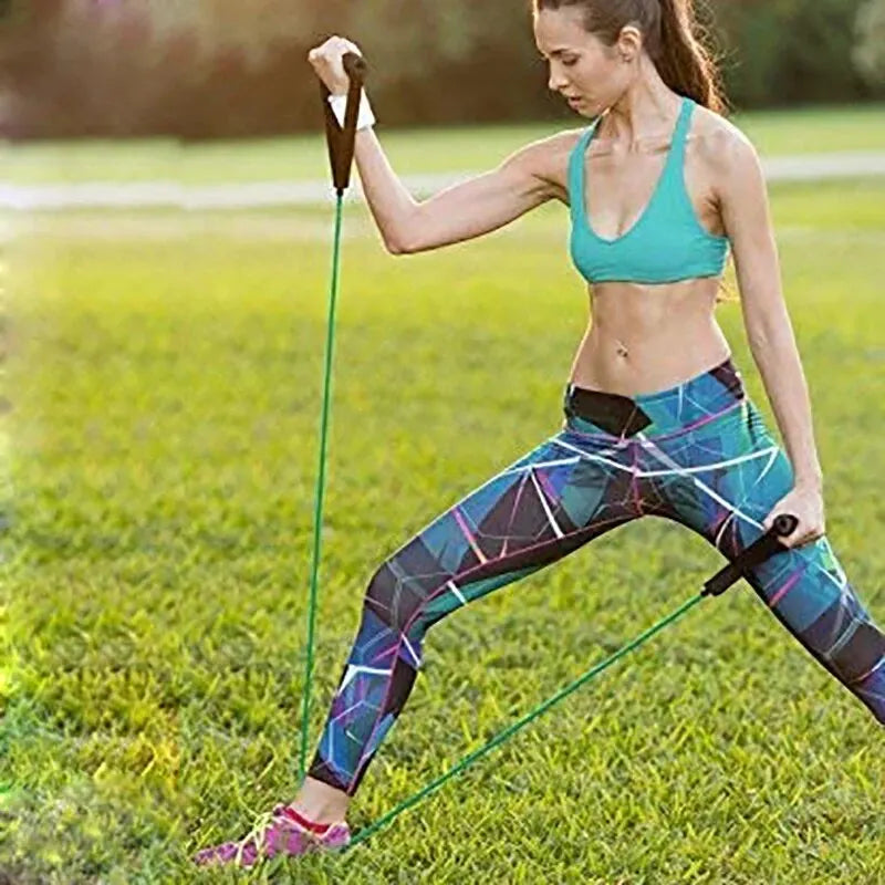 Workout Bands With Handles For Men Women, Strength Training Equipment At Home