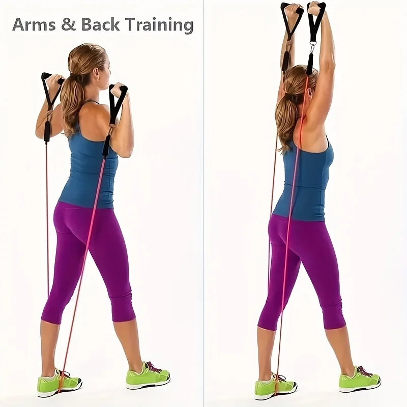 Portable Fitness Equipment, Ankle Strap, Chest Expander, Elastic Exercise Band