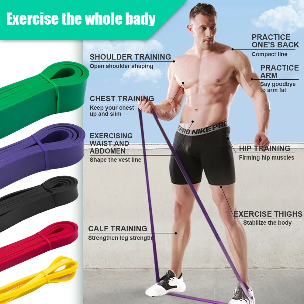 Tough Latex Resistance Band Elastic Exercise Strength Pull-Ups