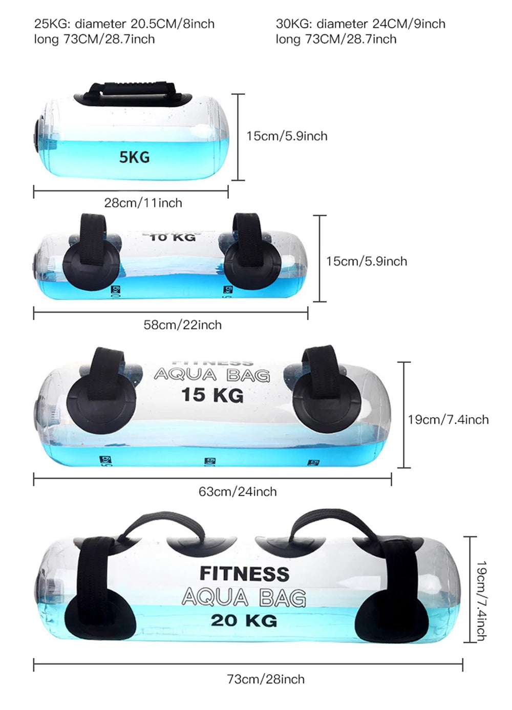 1mmPVC fitness water bag weight-bearing equipment adjustable weight