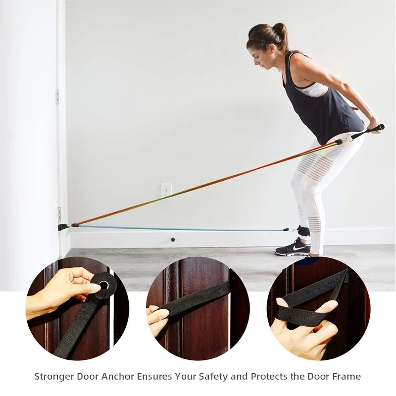 Portable Fitness Equipment, Ankle Strap, Chest Expander, Elastic Exercise Band