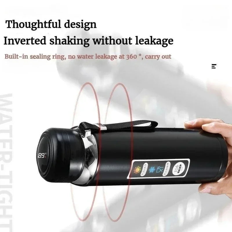 Stainless Steel Water Bottle with Intelligent Temperature