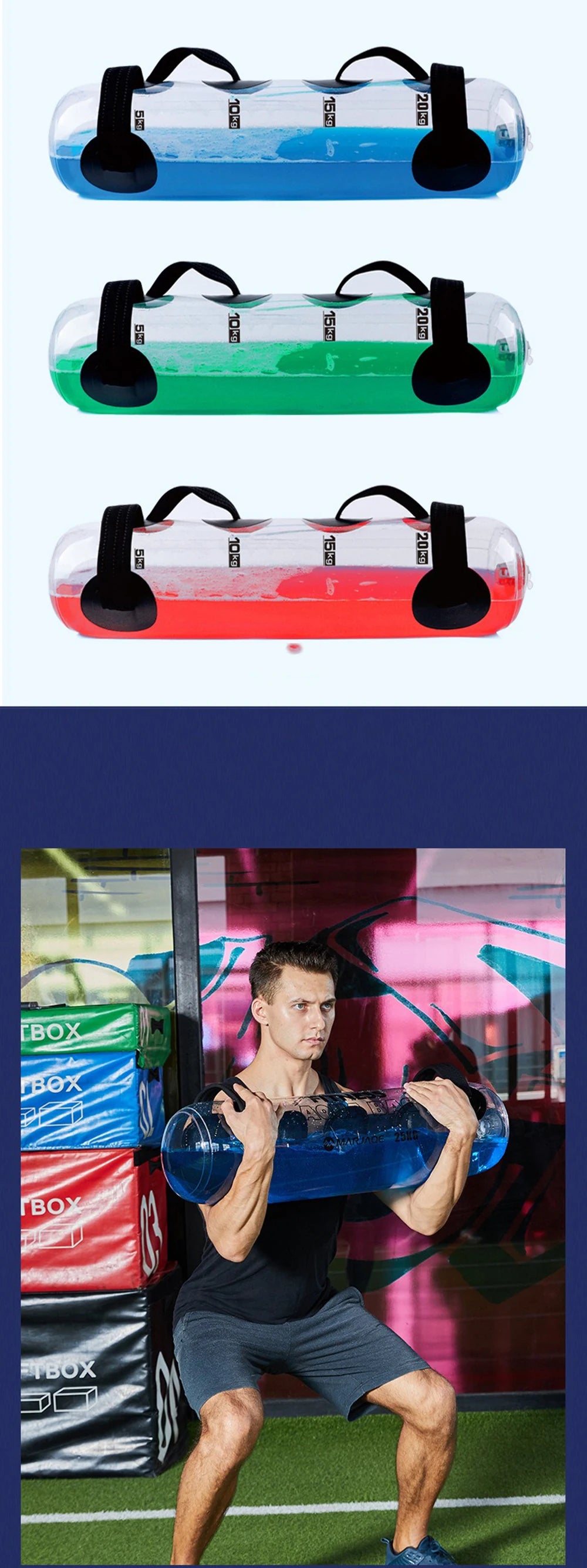 1mmPVC fitness water bag weight-bearing equipment adjustable weight
